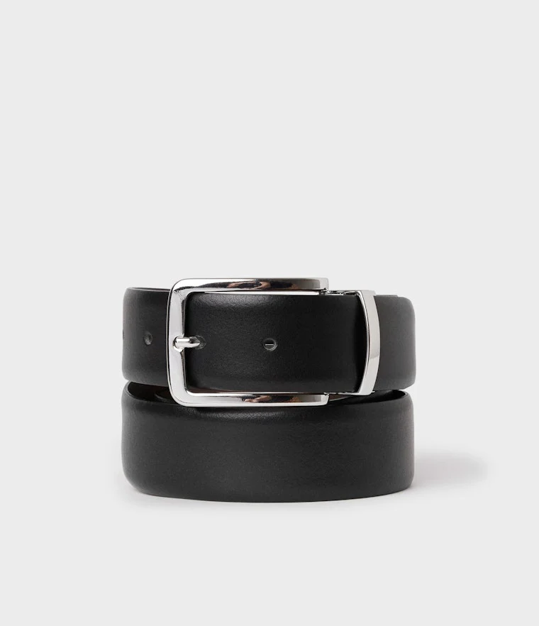 AVELLINO REVERSIBLE BELT, BLACK/BROWN - Billede 2