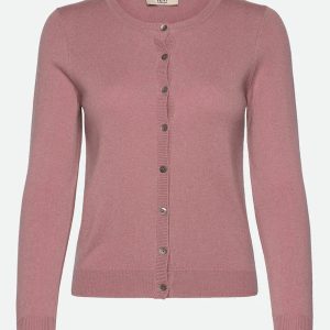 SOFIA WOOL SHORT CARDIGAN, WOODROSE